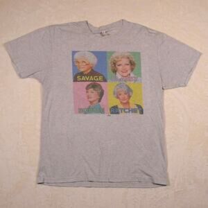 Golden Girls Savage Classy Bougie Tee Womens Size L 90s Retro TV Megan Stallion